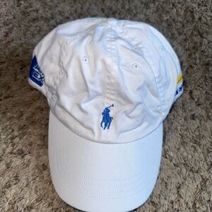 Polo by Ralph Lauren White Cap with Blue Logo